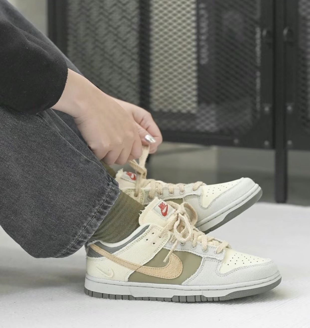 預購 Νike Dunk Low 芝麻 椰奶 帆布拼接