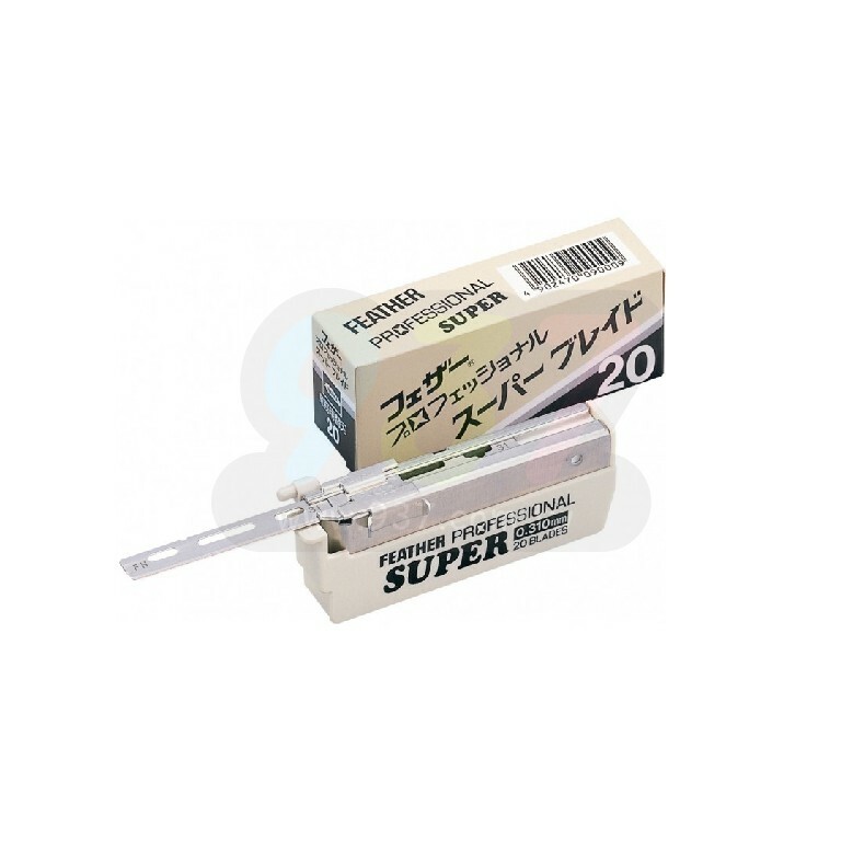 日本FEATHER羽毛噴射粗硬毛加厚刀片(20入)