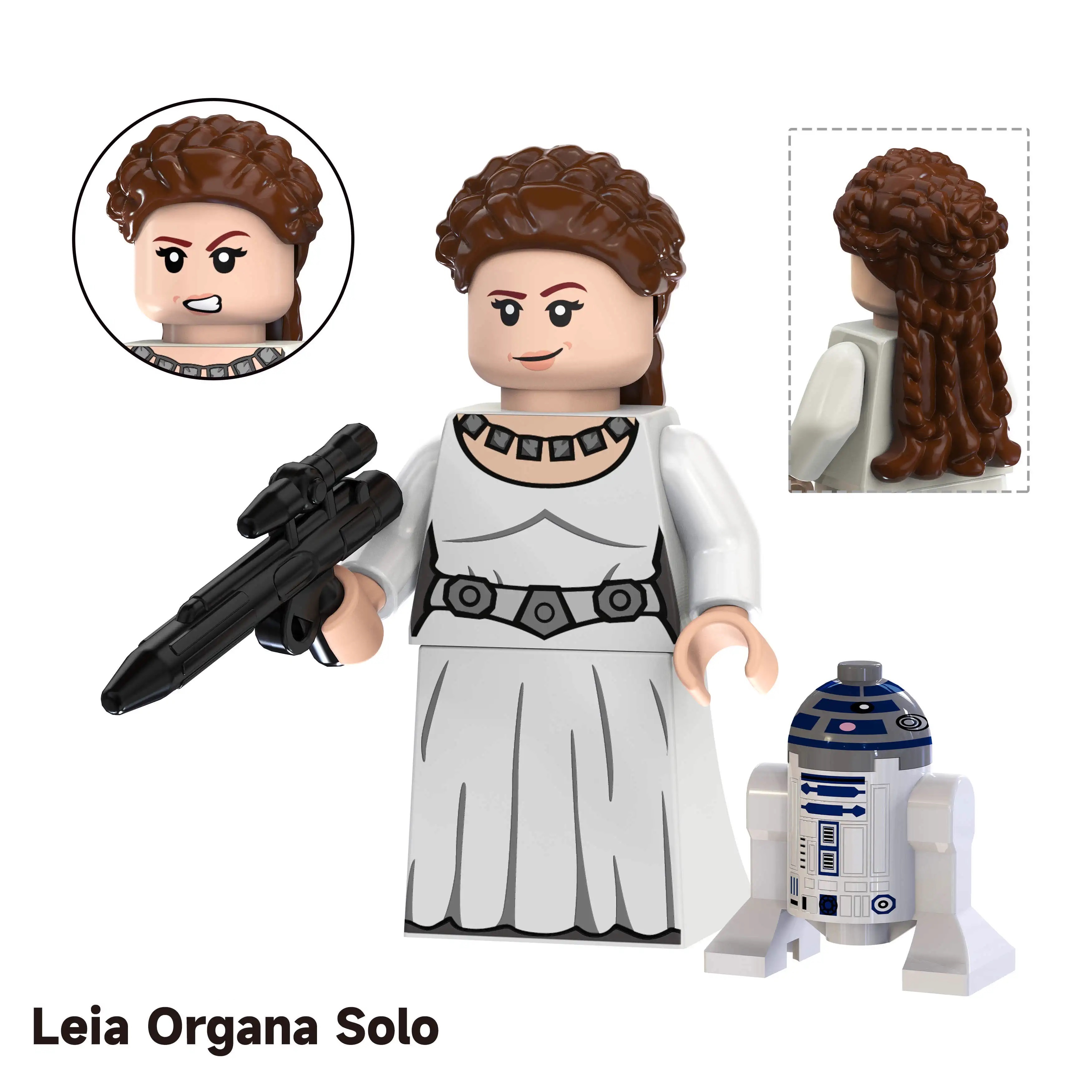 Leia Organa Solo Star Wars Custom Minifigures Minifigs Fit Lego TV8078