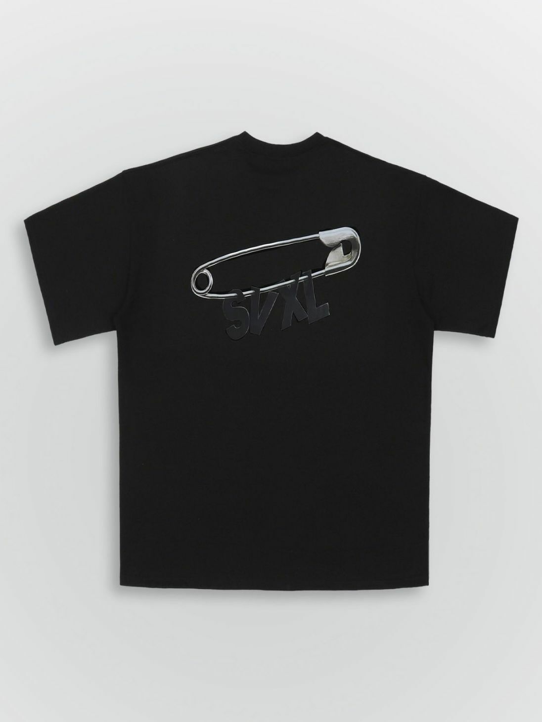 OverSize扣針圖案英文字短袖Tee SVXL-013T