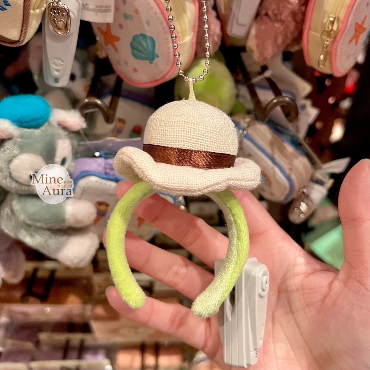 (現貨) 奧樂米拉 海龜 OluMel 絨毛髮圈 造型 鑰匙圈 吊飾 -香港迪士尼樂園