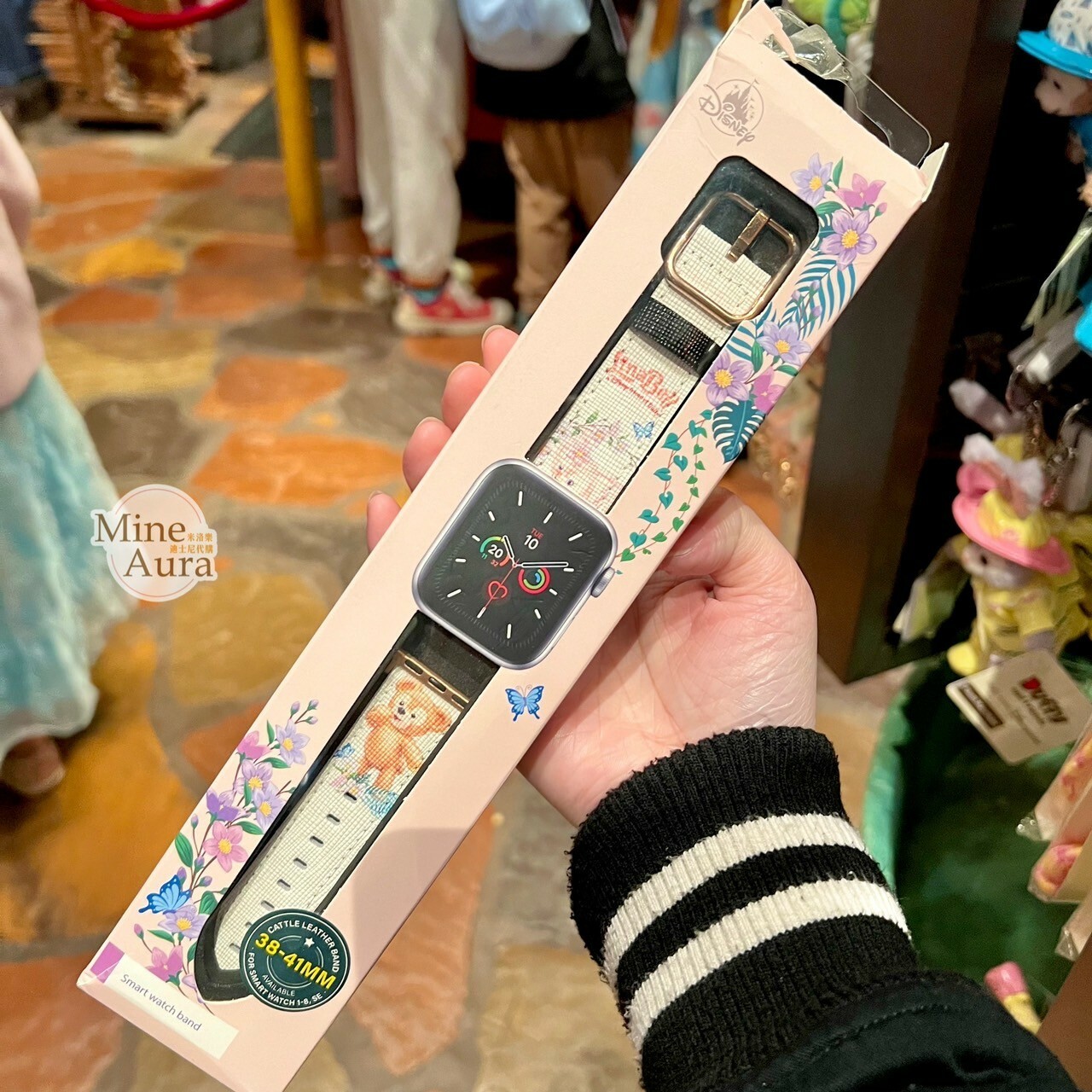 玲娜貝兒 Lina bell 達菲Duffy 圖案 Apple Watch 錶帶 適用38-41mm -香港迪士尼樂園