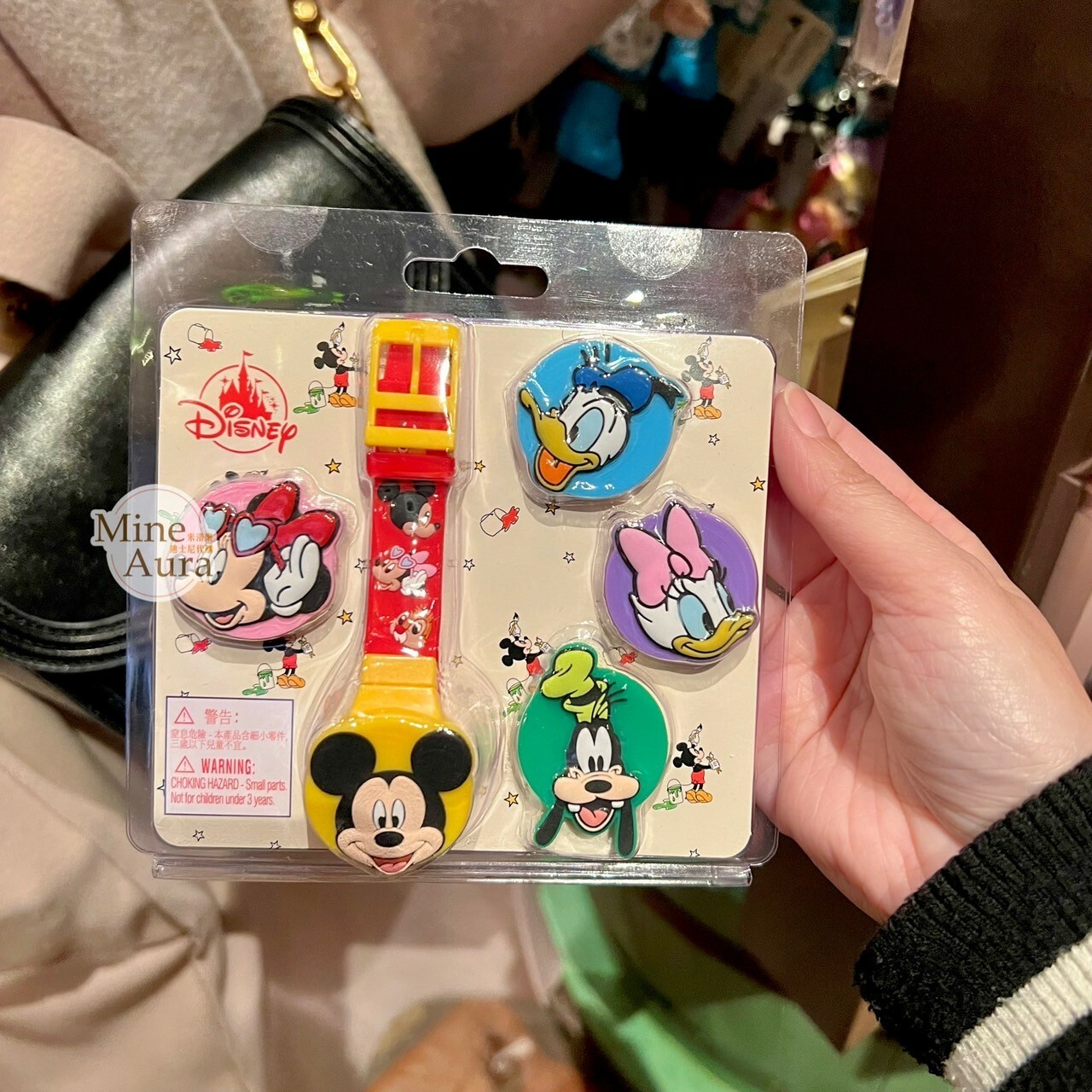 米奇 Mickey 好友集合 大頭造型 可換錶蓋 兒童 手錶 -香港迪士尼樂園