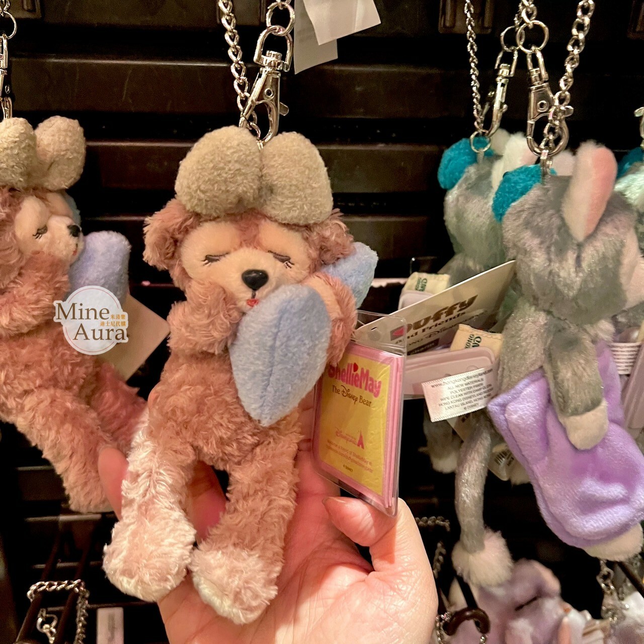 甜睡 Duffy's Sweet Dreams 雪莉玫 ShellieMay 睡顏 絨毛 吊飾 鑰匙圈 -香港迪士尼樂園