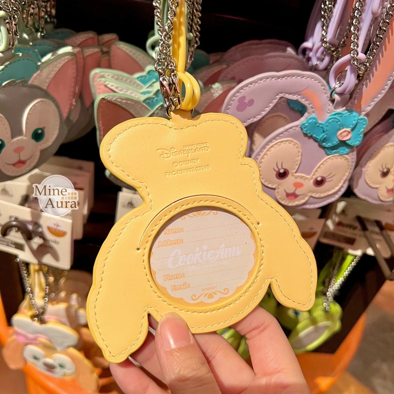 可琦安 餅乾 CookieAnn 大頭圖案 吊飾 行李吊牌 旅行用品 -香港迪士尼樂園