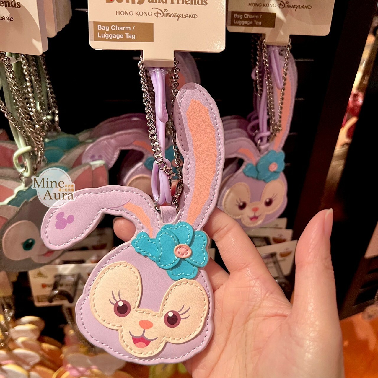 史黛拉露 星黛露 StellaLou 大頭圖案 吊飾 行李吊牌 旅行用品 -香港迪士尼樂園