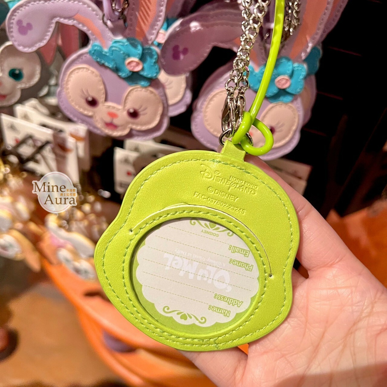 奧樂米拉 海龜 OluMel 大頭圖案 吊飾 行李吊牌 旅行用品 -香港迪士尼樂園