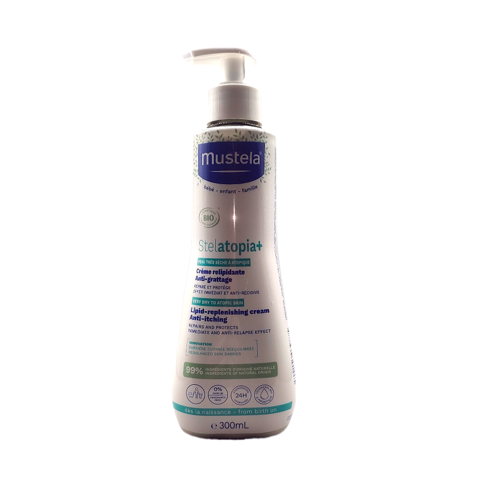 Mustela Stelatopia+ Lipid-Replenishing Cream Anti-Itching Organic 300ml