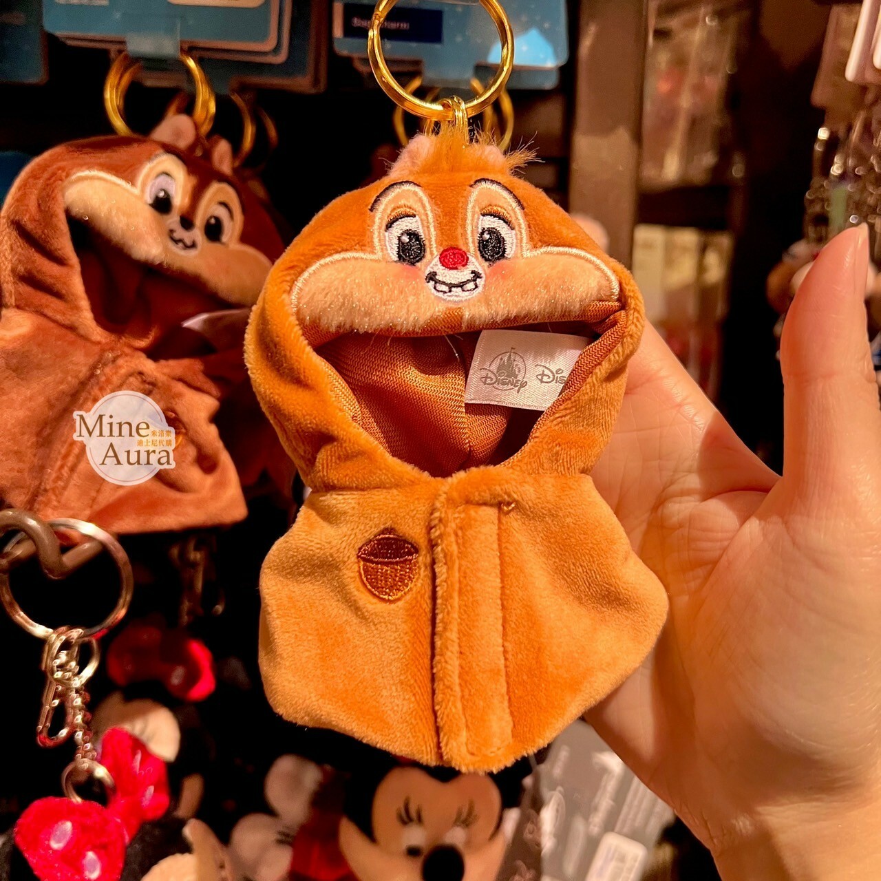 (現貨) 紅鼻 蒂蒂 Dale 頭套披肩斗篷 造型 鑰匙圈 吊飾 奇奇蒂蒂 Chip 'n Dale -香港迪士尼樂園