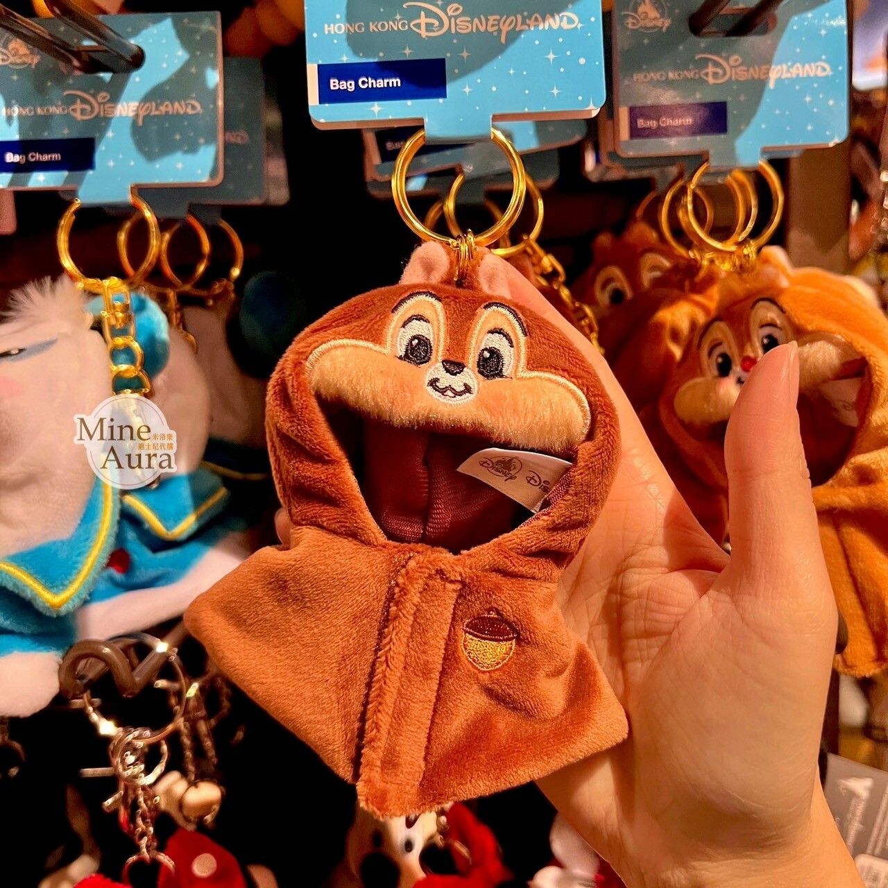 (現貨) 黑鼻 奇奇 Chip 頭套披肩斗篷 造型 鑰匙圈 吊飾 奇奇蒂蒂 Chip 'n Dale -香港迪士尼樂園