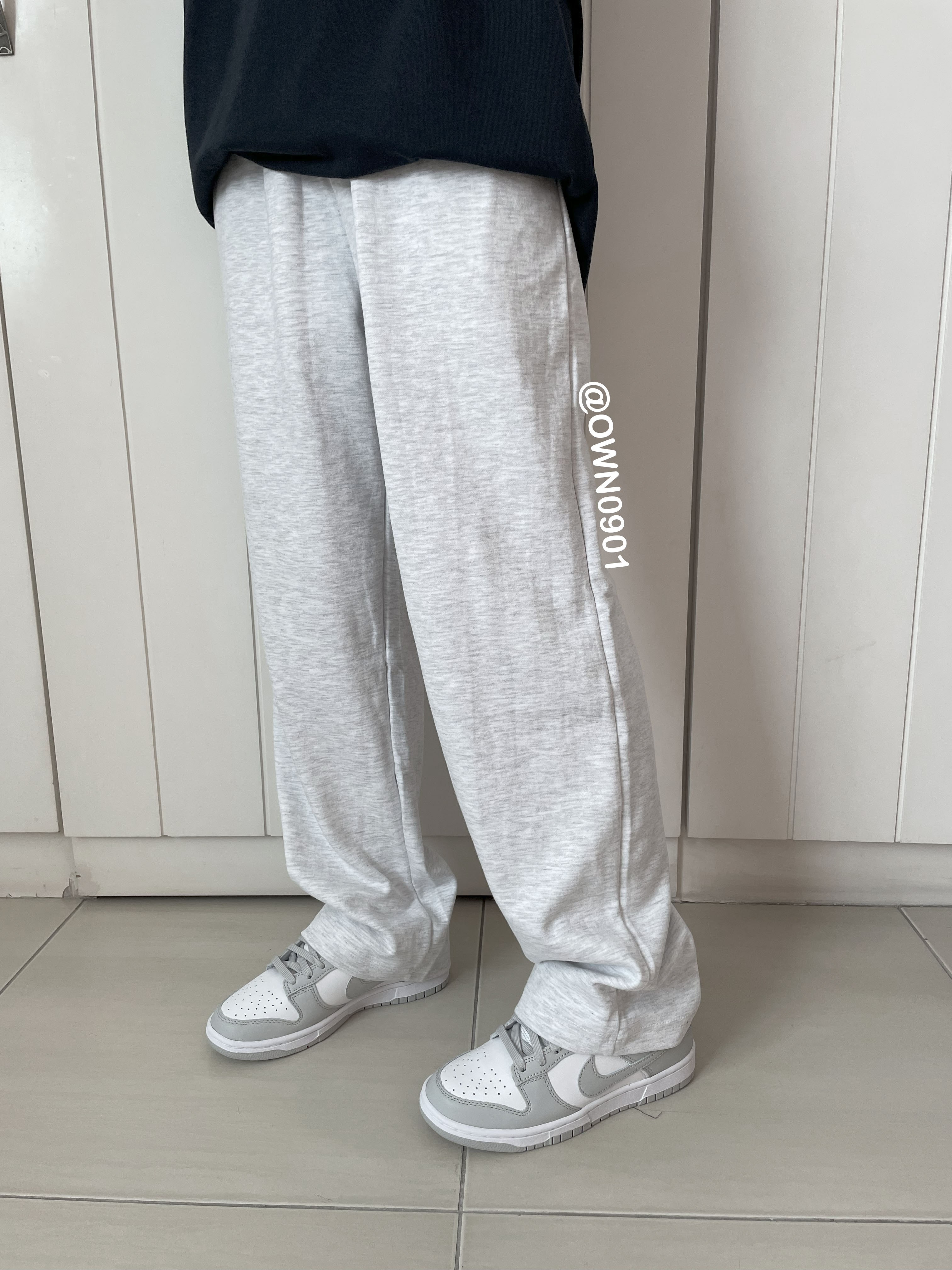 【絕版】 韓國 品牌 BRENSON 寬褲 鬆緊 寬鬆 長褲 男女同款 韓系 穿搭 黑色 灰色 白灰 深灰 春夏長褲 輕薄 透氣