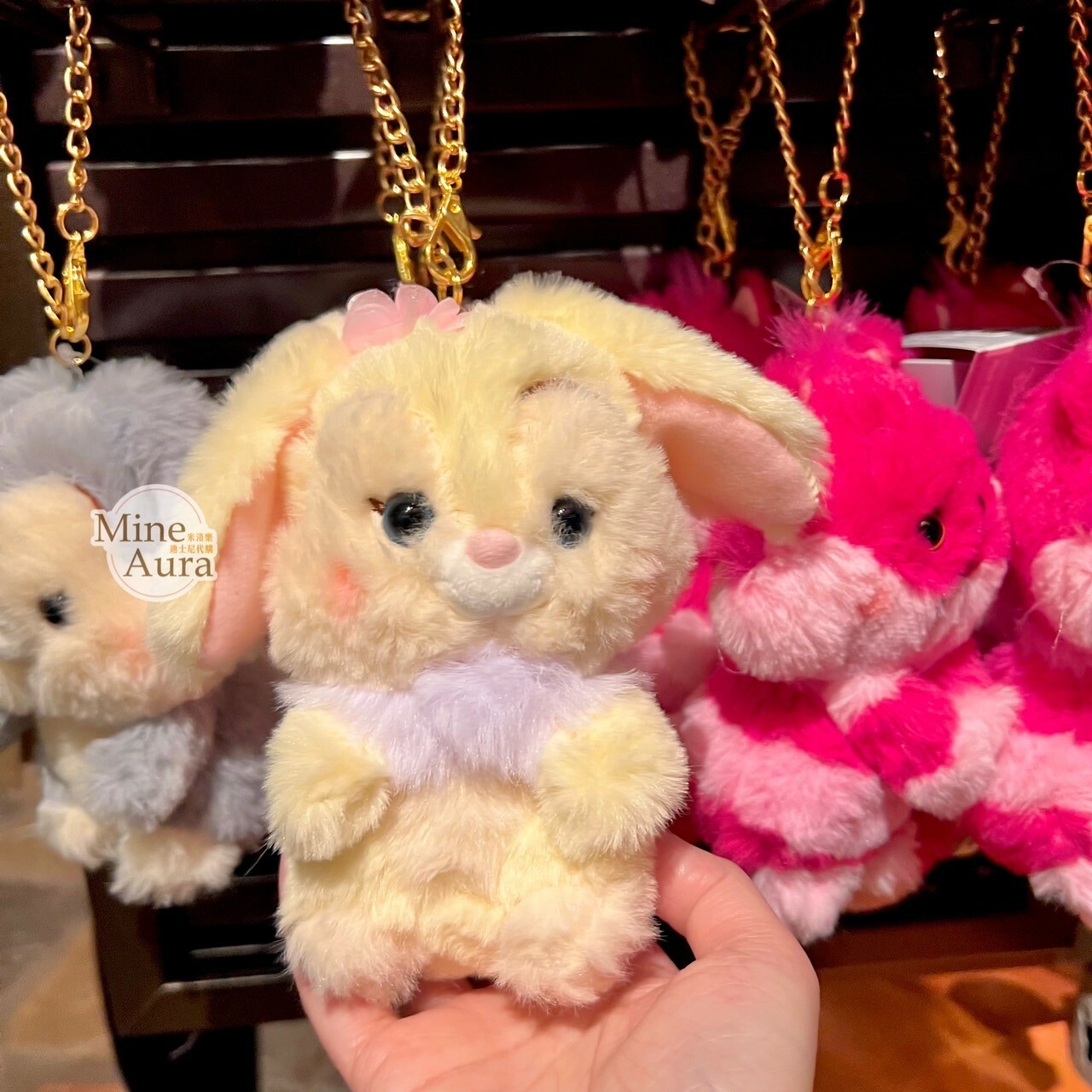 邦尼兔 Miss Bunny 毛毛 造型 鑰匙圈 吊飾 小鹿斑比 Bambi -香港迪士尼樂園