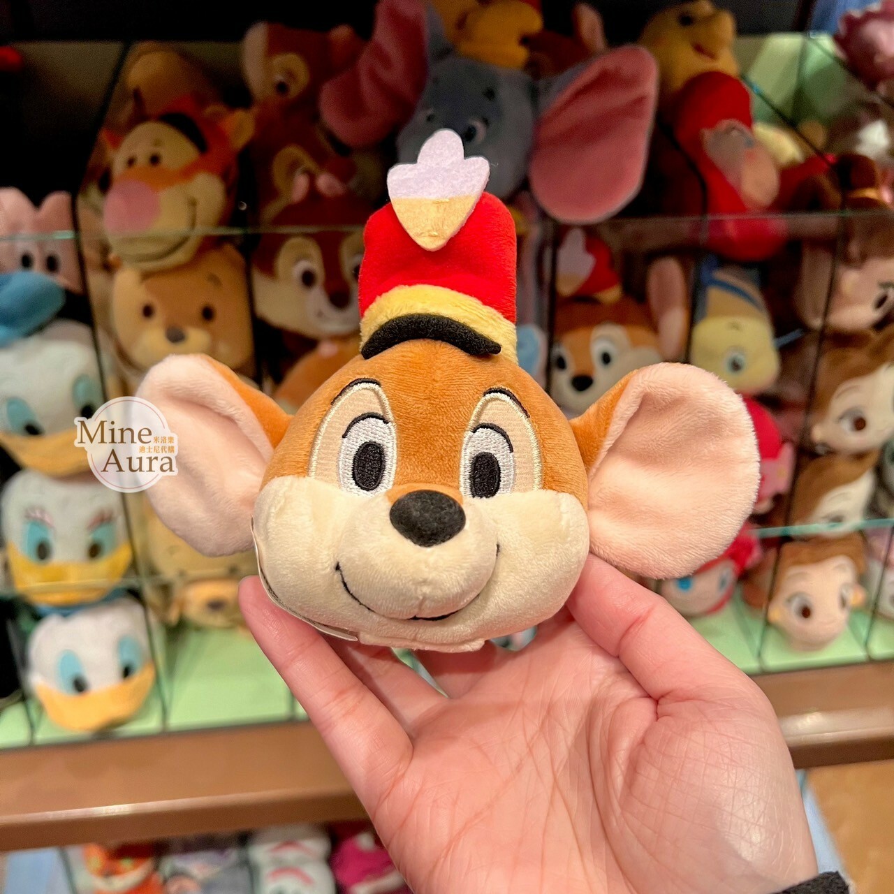 小老鼠 Timothy 大頭絨毛 迷你公仔 娃娃 (搭配個人客製髮圈用) 小飛象 Dumbo -香港迪士尼樂園