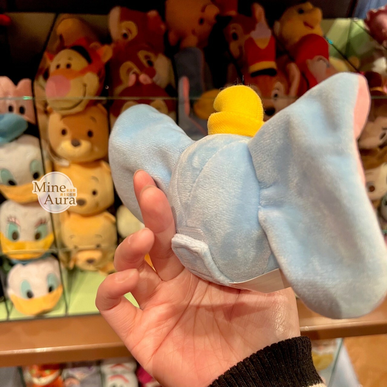 小飛象 Dumbo 大頭絨毛 迷你公仔 娃娃 (搭配個人客製髮圈用) -香港迪士尼樂園