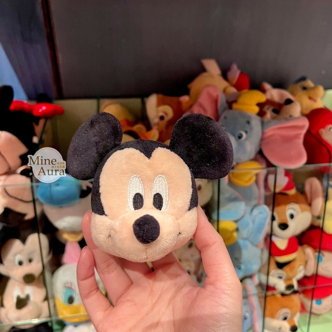 米奇 Mickey 大頭絨毛 迷你公仔 娃娃 (搭配個人客製髮圈用) -香港迪士尼樂園