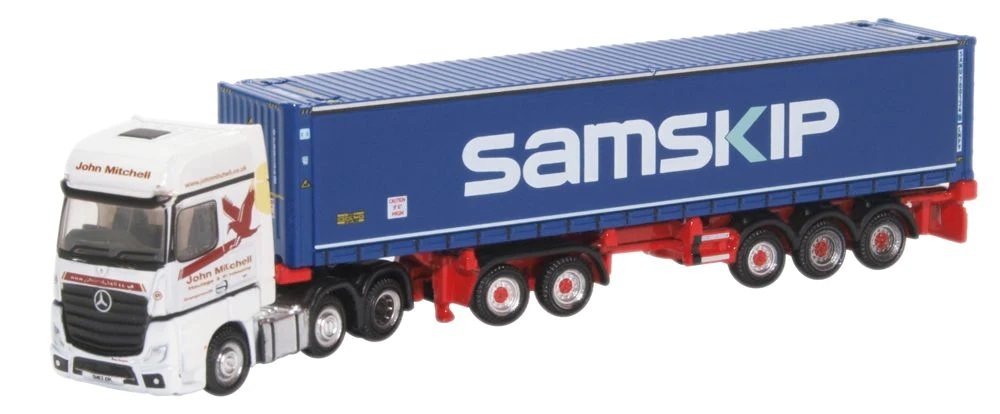 Oxford NMB004 1:148 Mercedes D-TEC Combitrailer 賓士聯結車