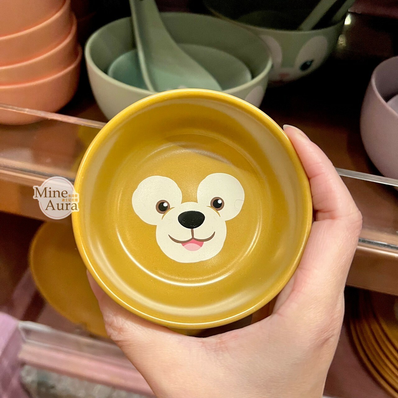 達菲 Duffy 大頭圖案 陶瓷 醬料 小碗 -香港迪士尼樂園