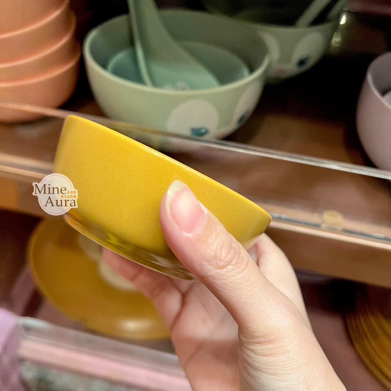 達菲 Duffy 大頭圖案 陶瓷 醬料 小碗 -香港迪士尼樂園