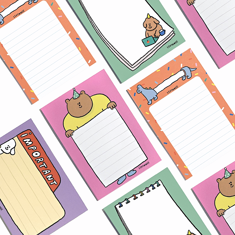 ssktmmee A7 memo pad pack | **12 sheets**