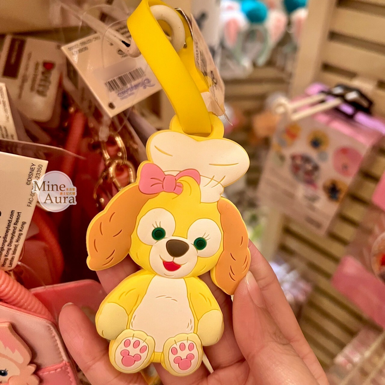 可琦安 餅乾 CookieAnn 坐姿 造型 行李吊牌 -香港迪士尼樂園