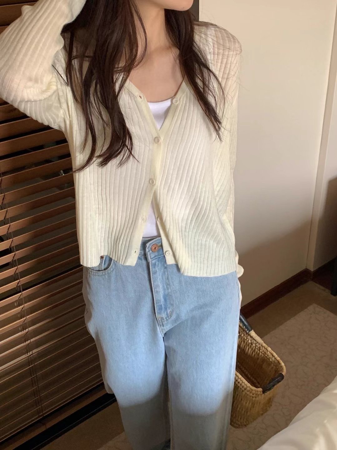 坑紋針織小外套