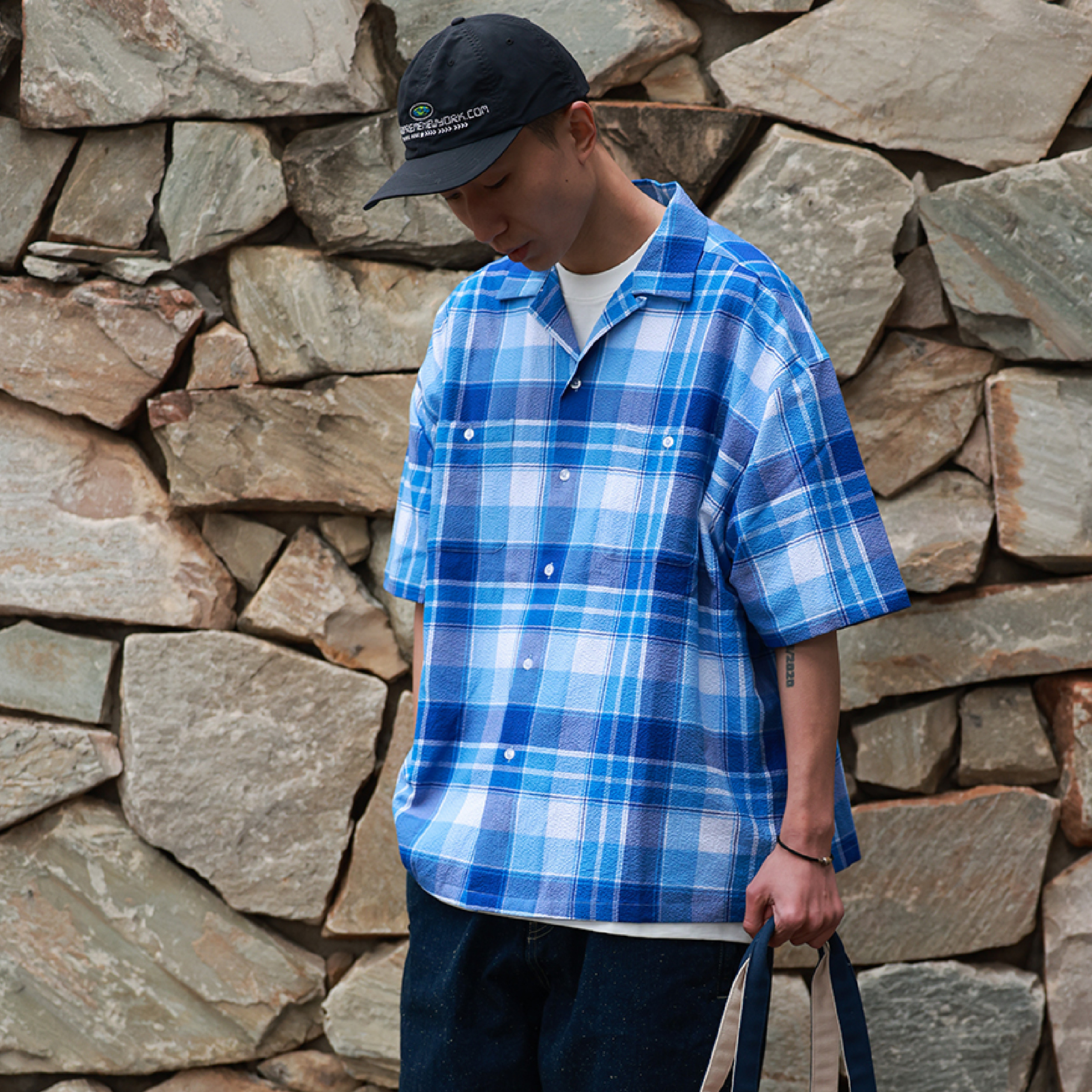 PIN SKTBS Plaid H/S Shirt 泡泡紗 格紋襯衫
