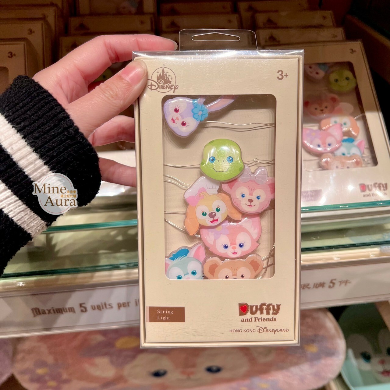 達菲 Duffy 與好友們 大頭造型 裝飾 串燈 -香港迪士尼樂園