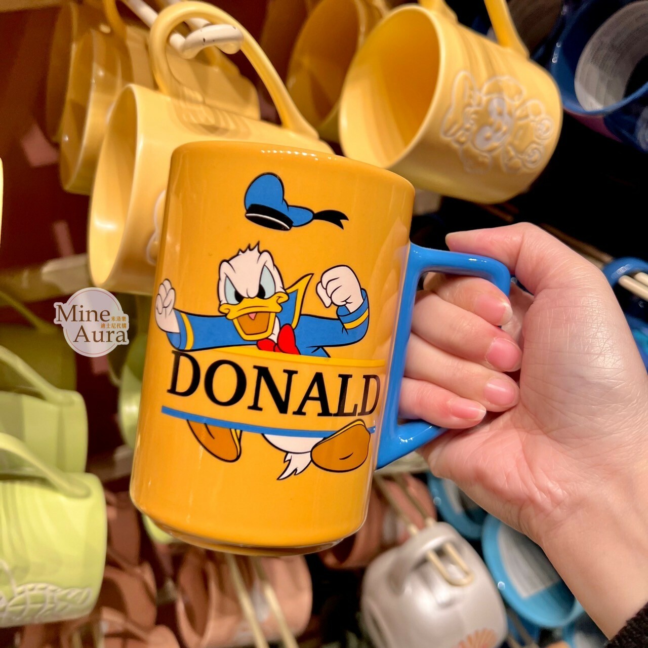 唐老鴨 Donald 生氣氣 字母圖案 陶瓷 馬克杯 水杯 -香港迪士尼樂園