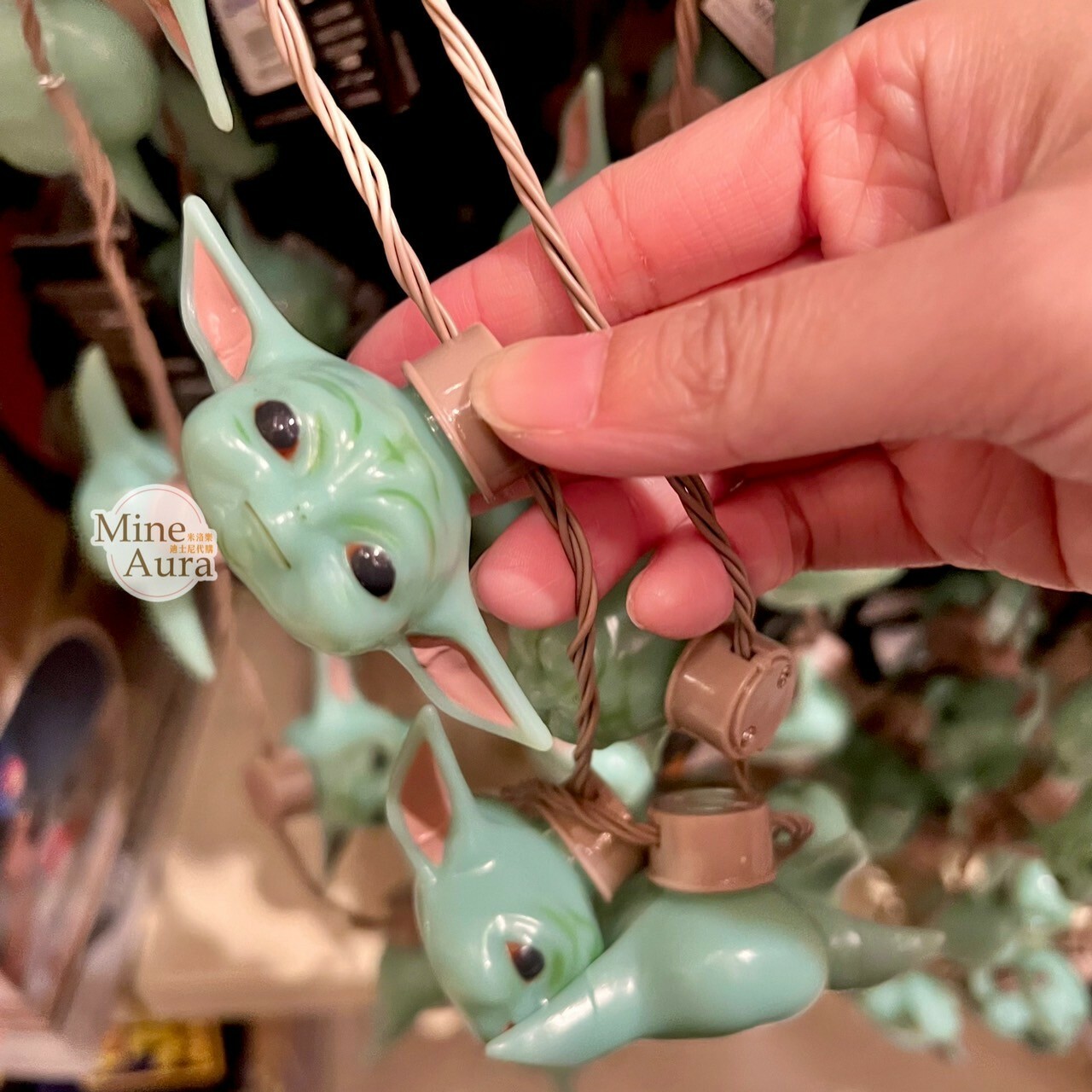 尤達 Yoda 大頭 造型 串燈 發光 項鍊 星際大戰 Star Wars -香港迪士尼樂園