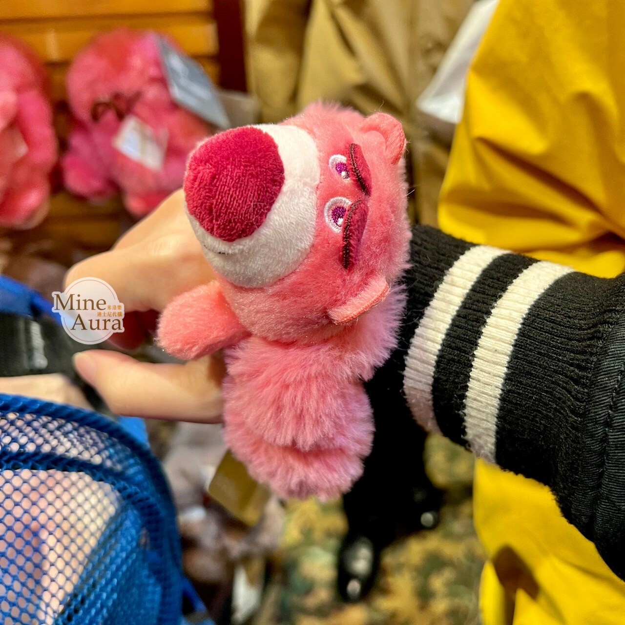 熊抱哥 Lotso 絨毛大頭 毛球 造型 毛毛 髮束 大腸圈 髮飾 玩具總動員 Toy Story -香港迪士尼樂園