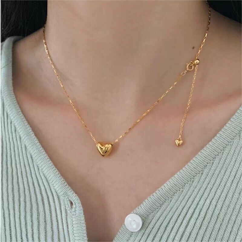 S24浮現．愛心純銀調節鏈