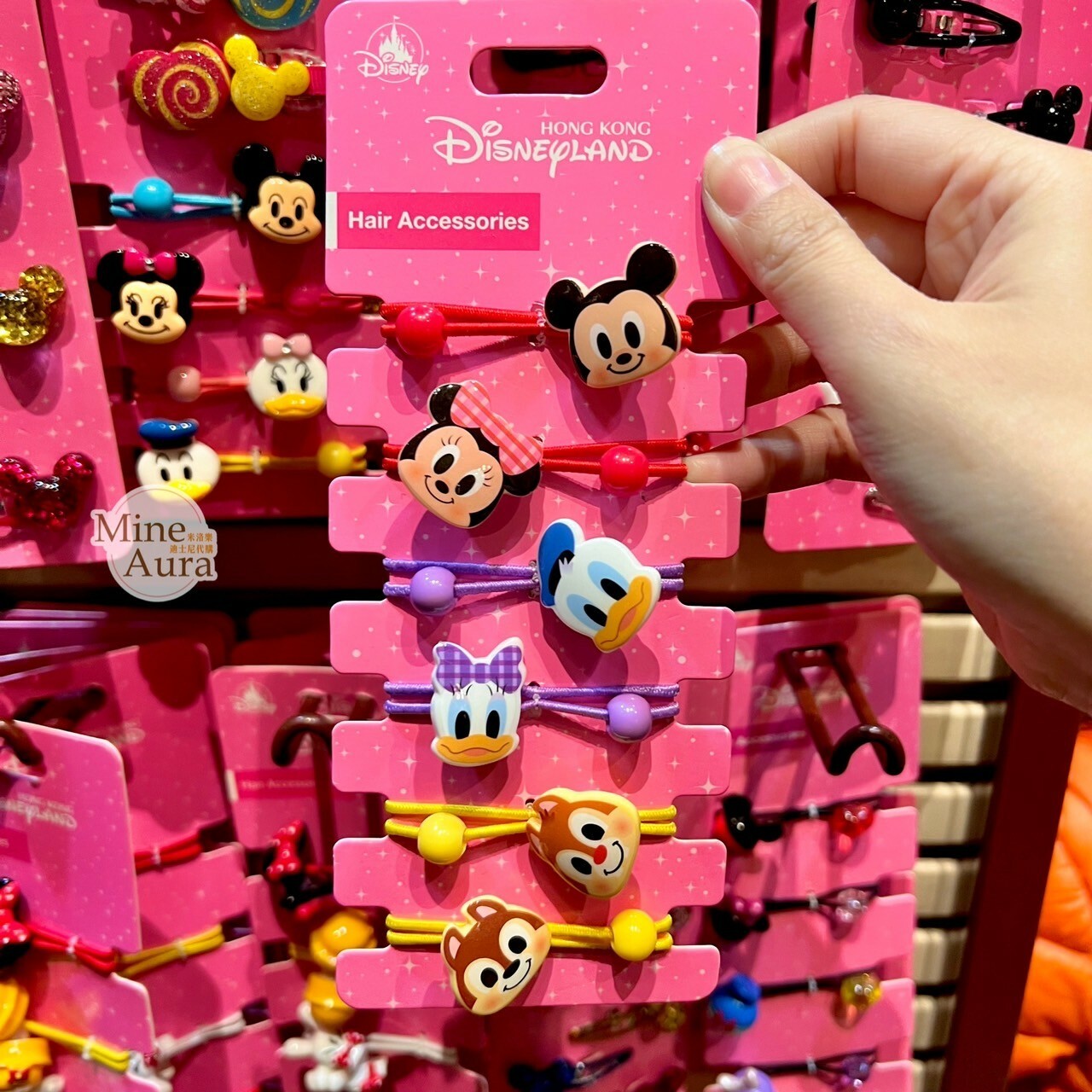 米奇 Mickey 好友集合 大頭造型 髮束 6入組 -香港迪士尼樂園