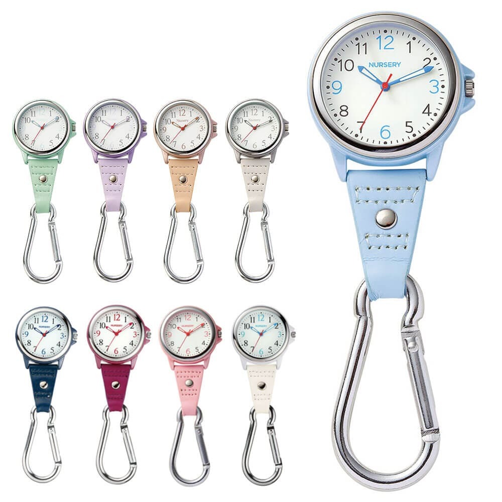 [預購] 簡約掛勾夜光護士錶