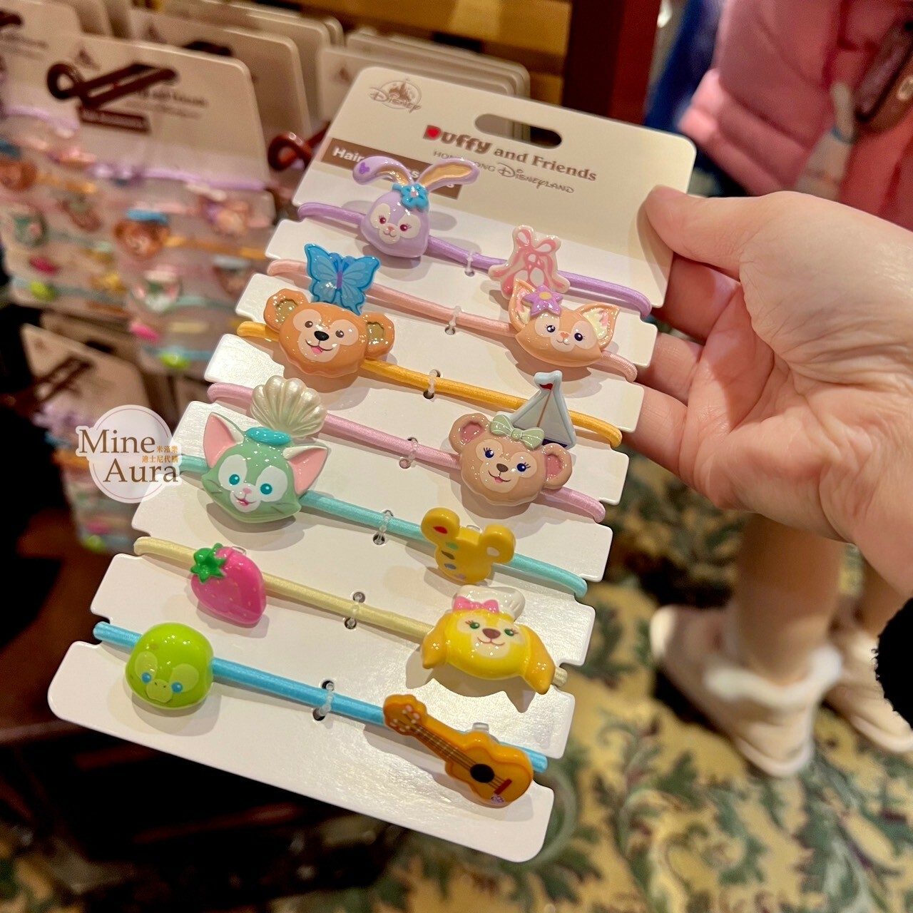 達菲 Duffy 與好友們 大頭造型 髮束 髮飾 7入組 -香港迪士尼樂園