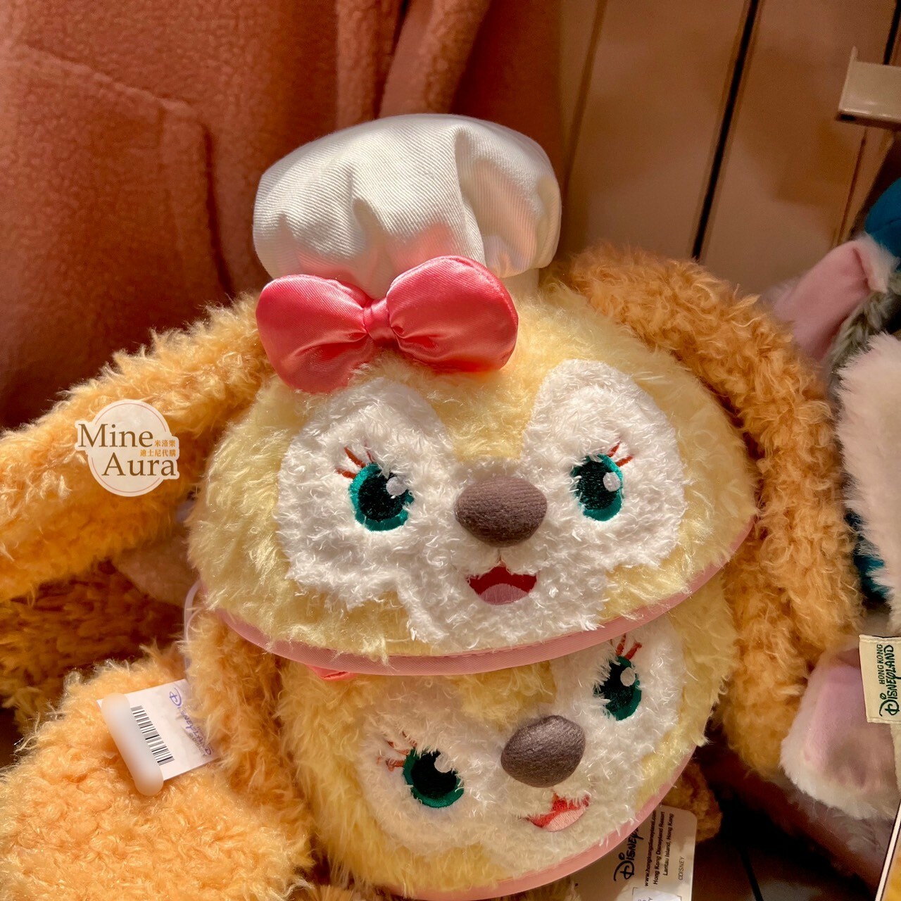 可琦安 餅乾 CookieAnn 大臉 立體耳朵 絨毛 造型帽 帽子 (可客製專屬刺繡字母) -香港迪士尼樂園