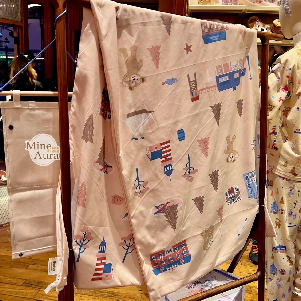 達菲 Duffy 可愛 滿版圖案 單人 被套 寢具用品 -香港迪士尼樂園