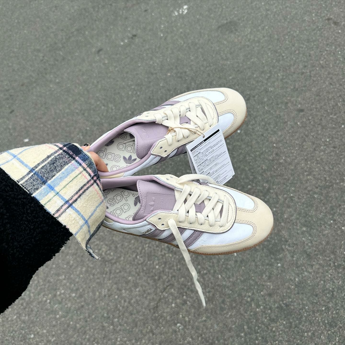 Adidas Originals Samba OG 紫玉繡花 刺繡 白紫 復古鞋 IE1417