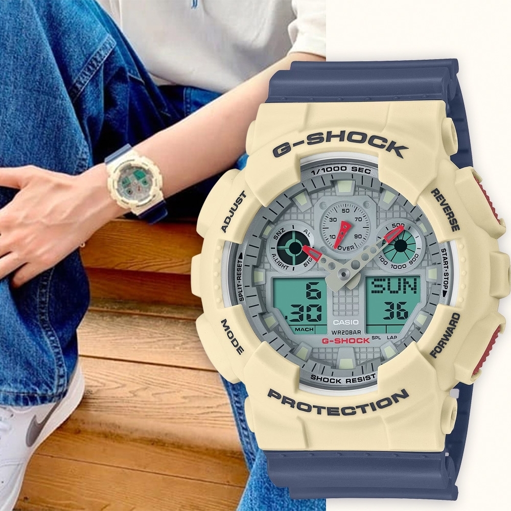 Casio G-Shock GA-100PC-7A2 手錶  (香港行貨)