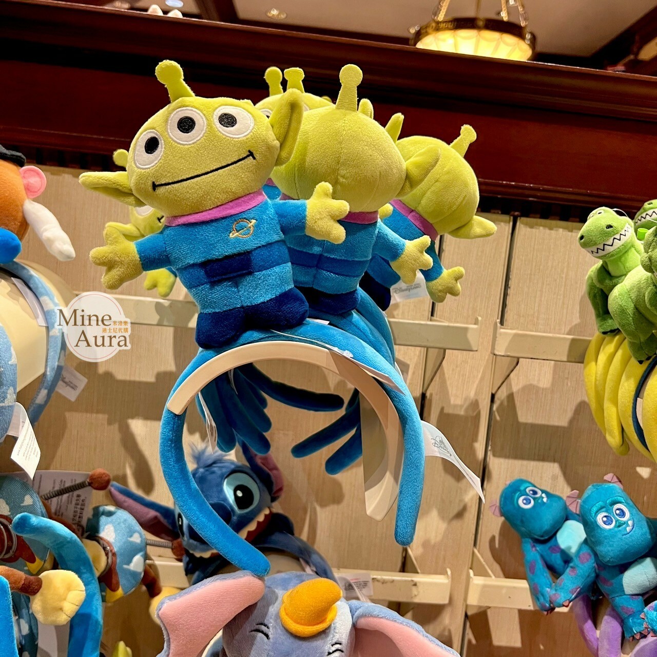 三眼怪 Alien 絨毛 造型 可擺姿勢設計 髮圈 髮箍 玩具總動員 Toy Story -香港迪士尼樂園