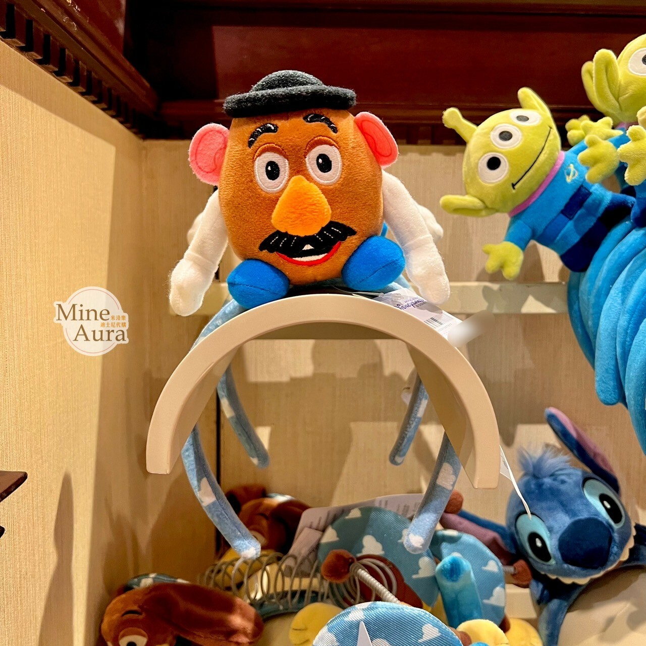蛋頭先生 Potato Head 絨毛 造型 可擺姿勢設計 髮圈 髮箍 玩具總動員 Toy Story -香港迪士尼樂園