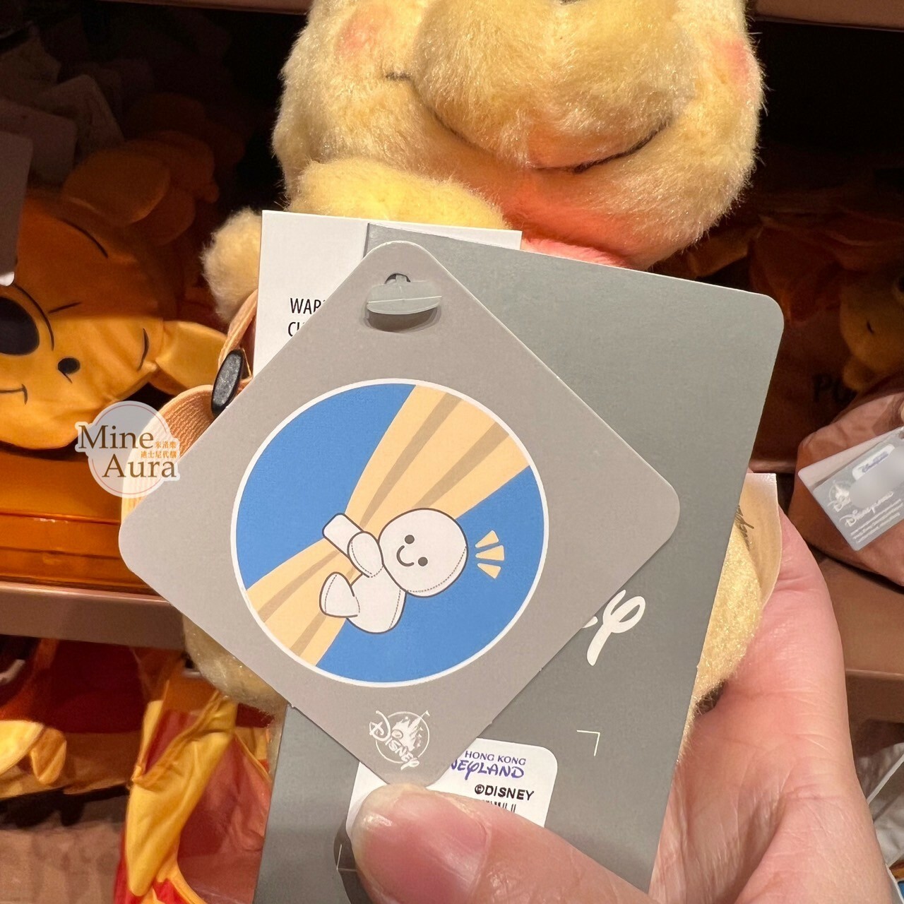 小熊維尼 Winnie the Pooh 絨毛造型 抱抱 窗簾束帶 窗簾綁帶 -香港迪士尼樂園