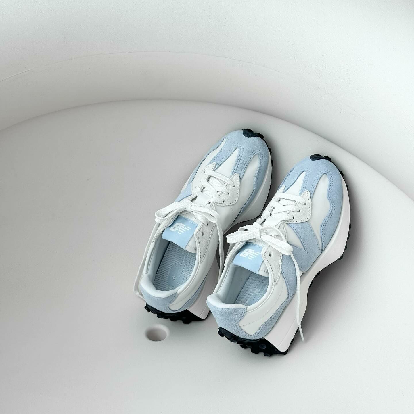 New Balance 327 寶寶藍 白色 復古鞋 WS327MD