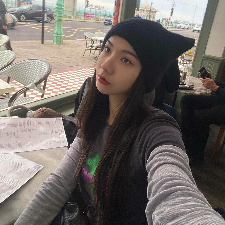 貓耳針織帽(in stock)