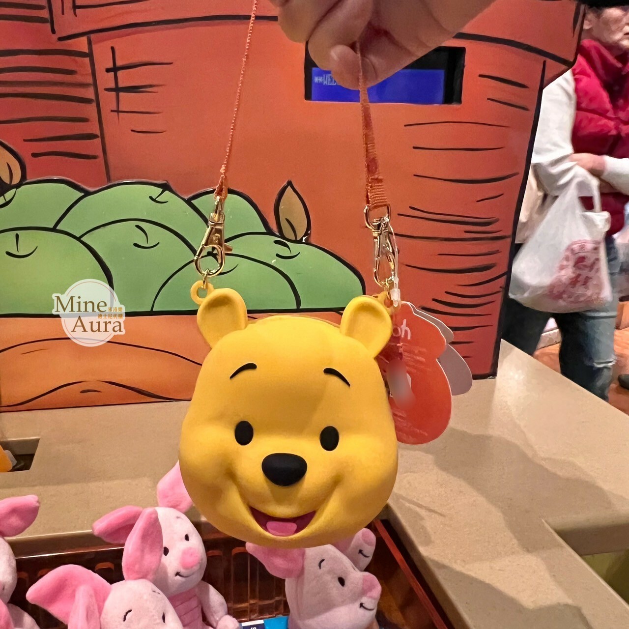 小熊維尼 Winnie the Pooh 矽膠 大頭造型 手提 糖果盒 收納袋 -香港迪士尼樂園