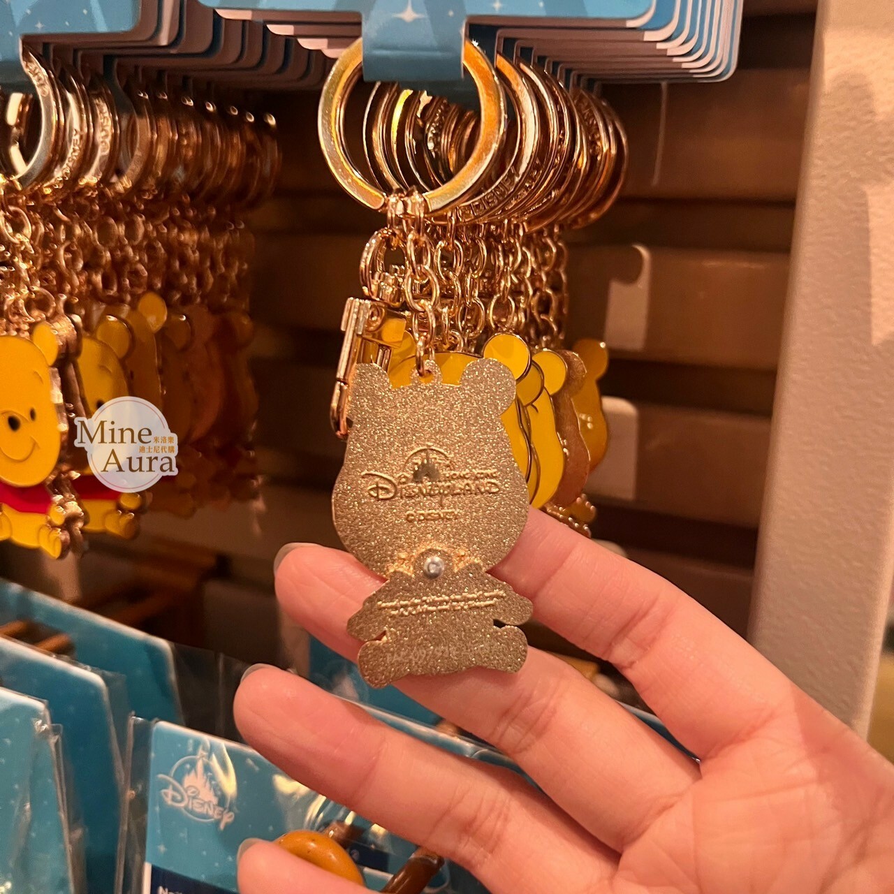 小熊維尼 Winnie the Pooh 搖擺設計 鑰匙圈 吊飾 -香港迪士尼樂園