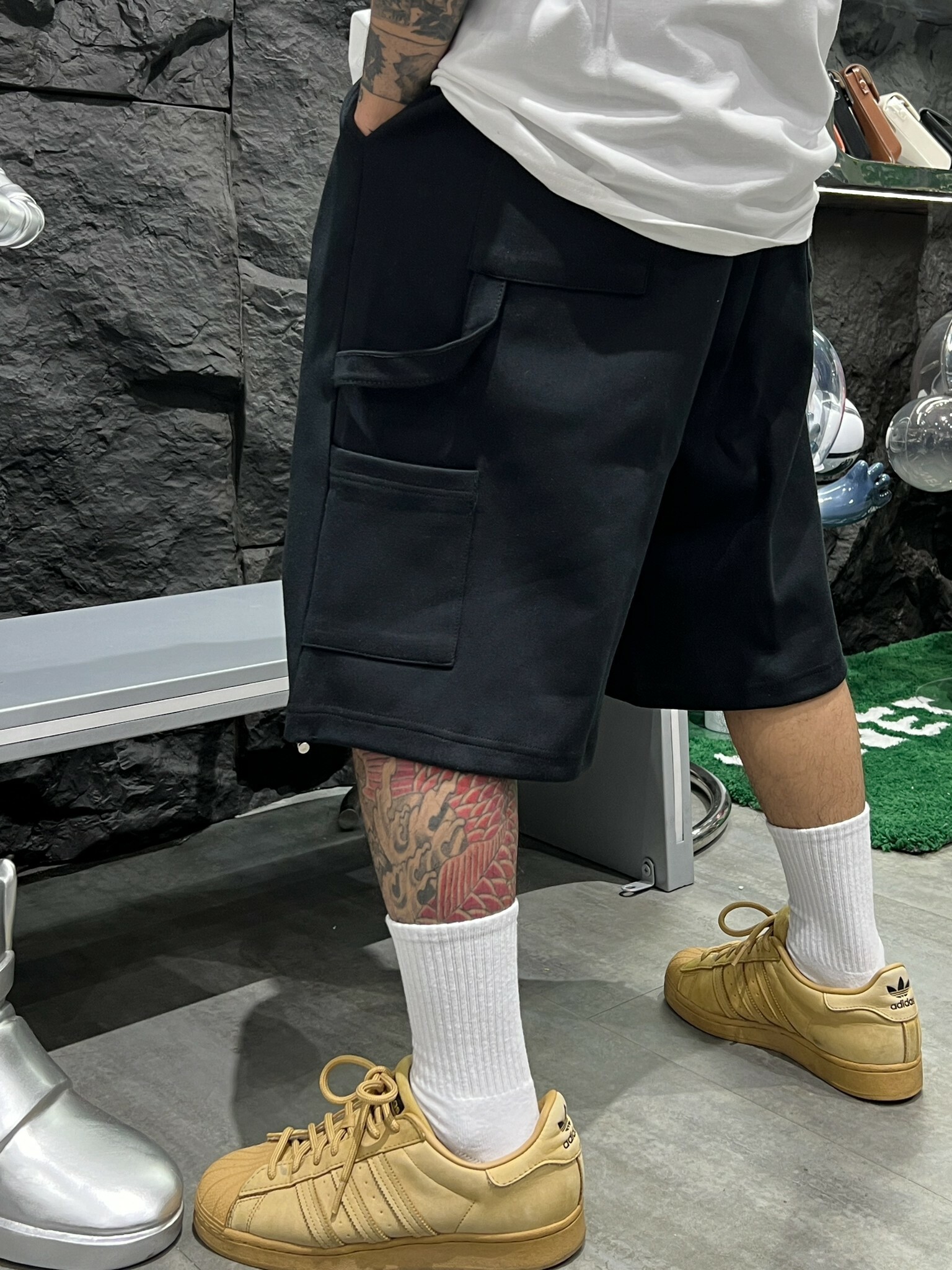 【407】畫家五分棉短褲