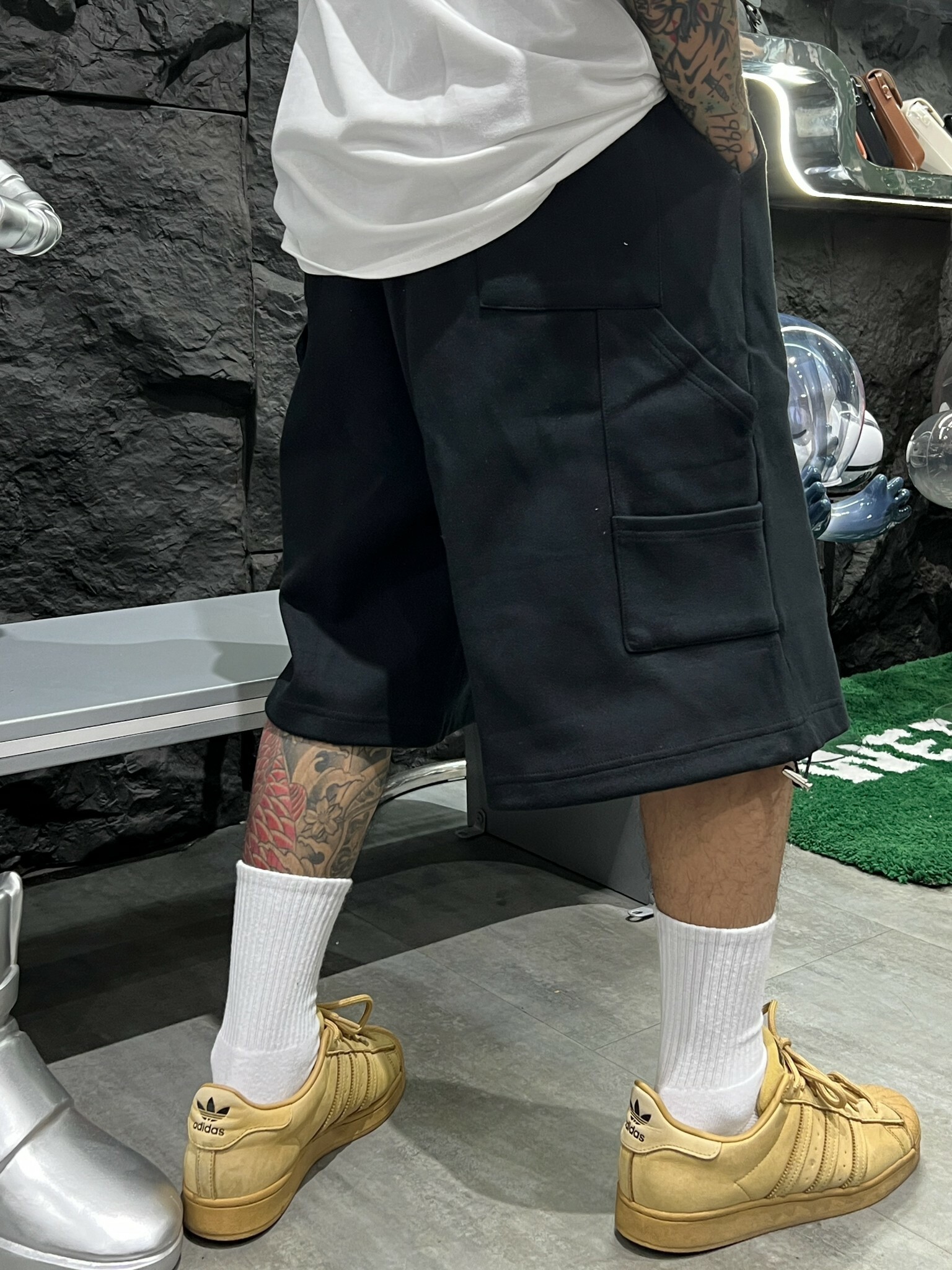 【407】畫家五分棉短褲