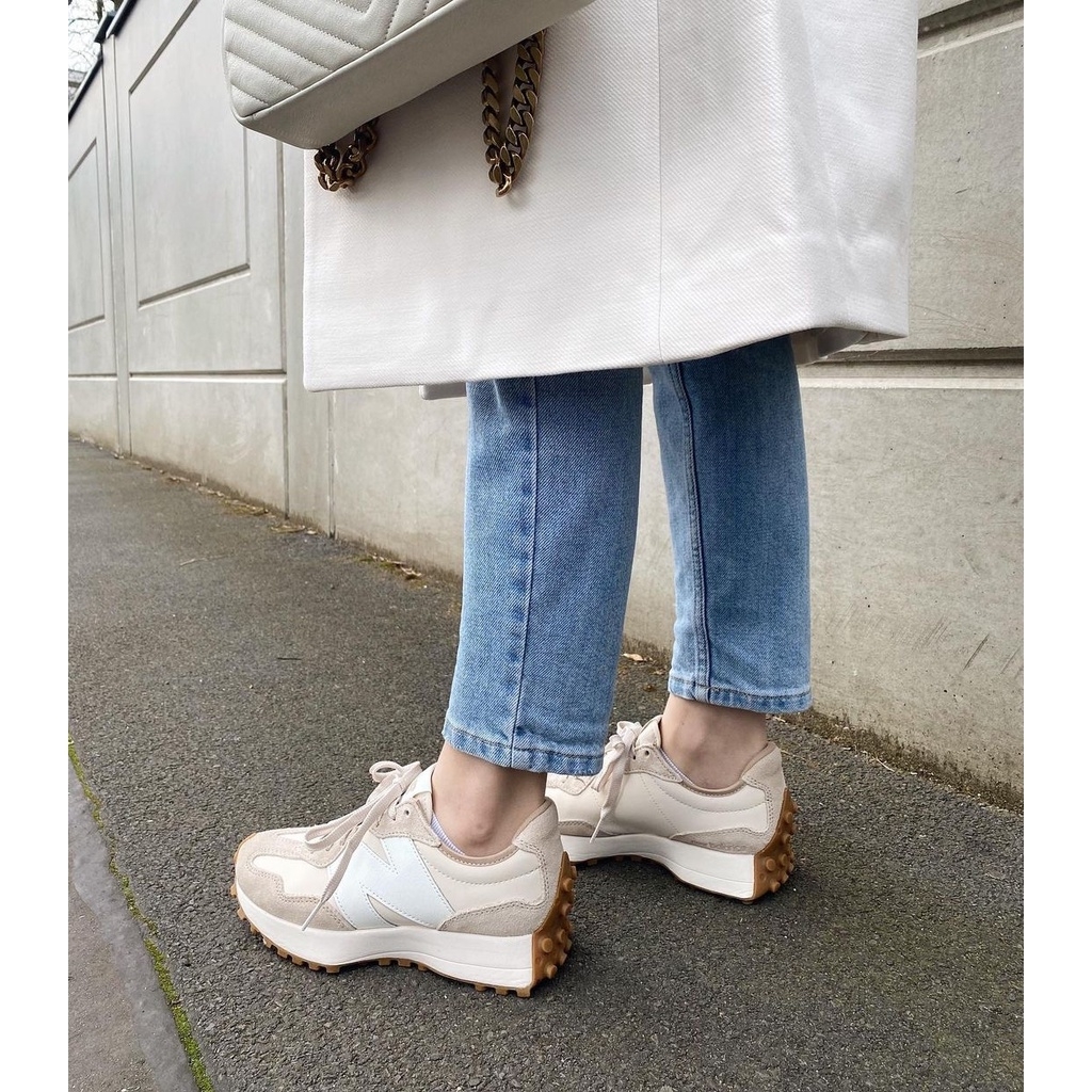 New Balance 327 焦糖奶茶 奶茶色 白色 復古鞋 歐洲限定 MS327ASL