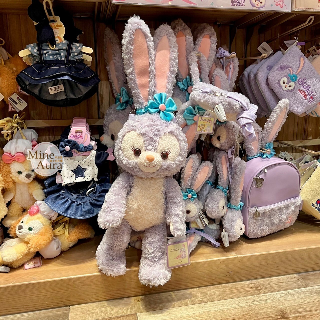 史黛拉露 星黛露 StellaLou 絨毛娃娃 造型 2way 後背包 斜背包 -香港迪士尼樂園