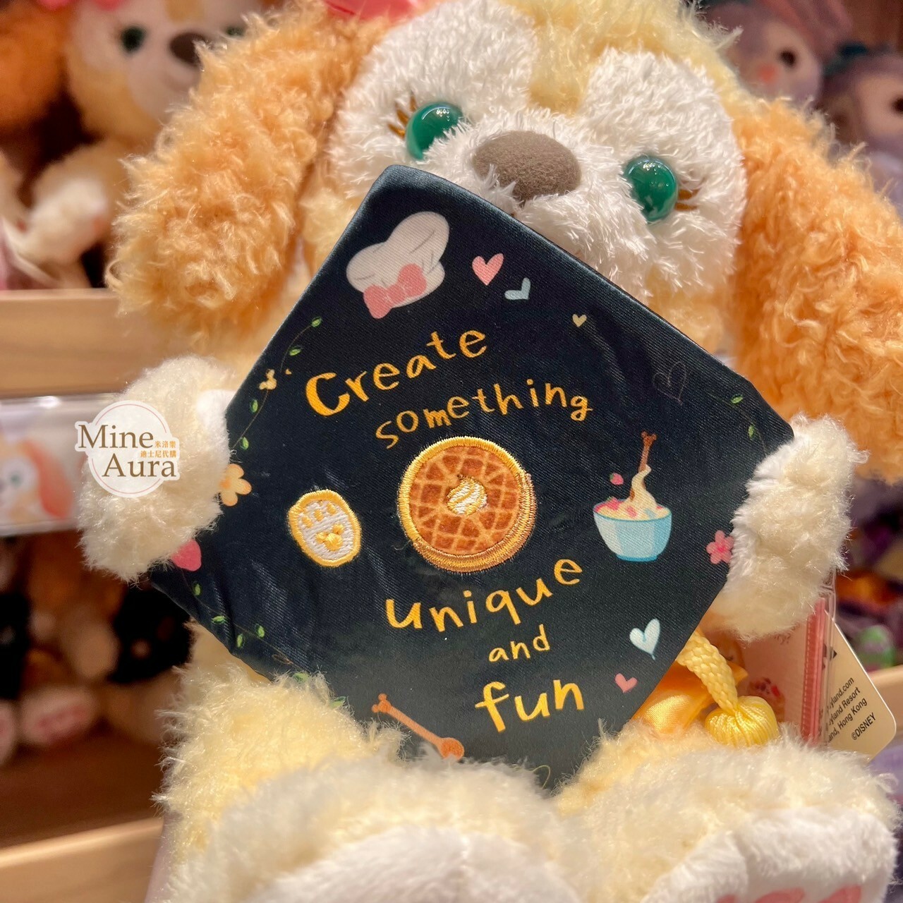 可琦安 餅乾 CookieAnn 畢業限定 學士帽 紀念 娃娃 玩偶 -香港迪士尼樂園